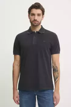 Хлопковая рубашка-поло Lacoste, черный