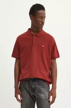 Хлопковая рубашка-поло Levi's, красный