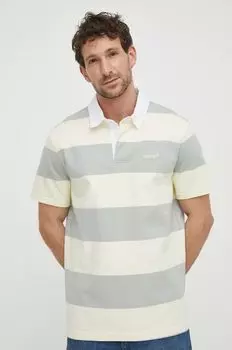 Хлопковая рубашка-поло Levi's, желтый