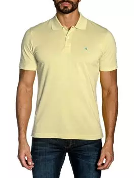 Хлопковая рубашка-поло Lightning Bolt Pima Jared Lang, цвет Pastel Yellow