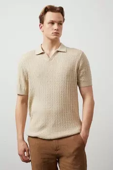 Хлопковая рубашка-поло Medicine, бежевый