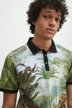 Хлопковая рубашка-поло Medicine, мультиколор