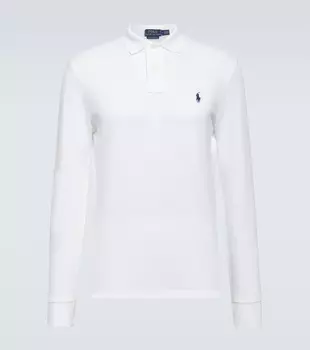 Хлопковая рубашка-поло Polo Ralph Lauren, белый