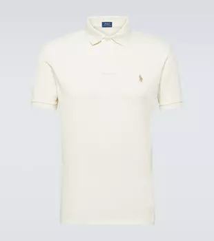 Хлопковая рубашка-поло Polo Ralph Lauren, бежевый