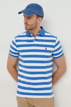 Хлопковая рубашка-поло Polo Ralph Lauren, синий