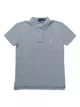 Хлопковая рубашка-поло POLO RALPH LAUREN, синий