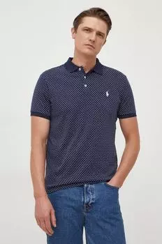 Хлопковая рубашка-поло Polo Ralph Lauren, темно-синий
