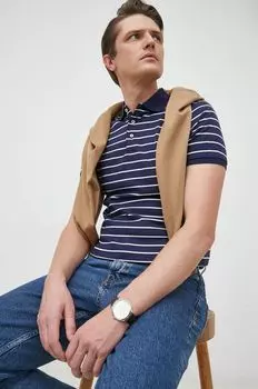 Хлопковая рубашка-поло Polo Ralph Lauren, темно-синий