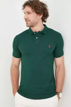 Хлопковая рубашка-поло Polo Ralph Lauren, зеленый