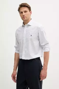 Хлопковая рубашка Polo Ralph Lauren, белый