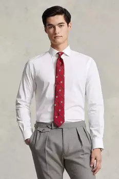 Хлопковая рубашка Polo Ralph Lauren, белый