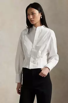 Хлопковая рубашка Polo Ralph Lauren, белый