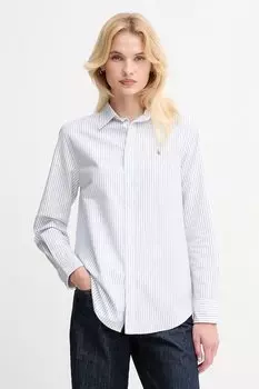 Хлопковая рубашка Polo Ralph Lauren, фиолетовый
