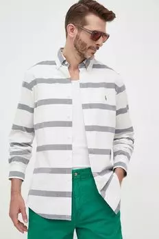 Хлопковая рубашка Polo Ralph Lauren, мультиколор
