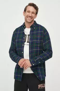 Хлопковая рубашка Polo Ralph Lauren, мультиколор