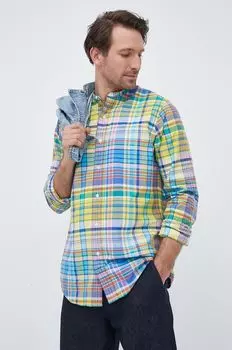 Хлопковая рубашка Polo Ralph Lauren, мультиколор