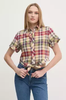 Хлопковая рубашка Polo Ralph Lauren, мультиколор