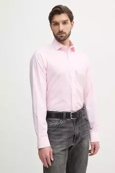 Хлопковая рубашка Polo Ralph Lauren, розовый
