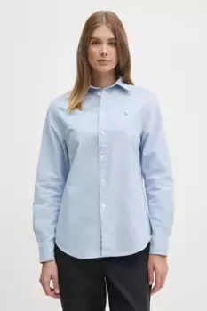 Хлопковая рубашка Polo Ralph Lauren, синий