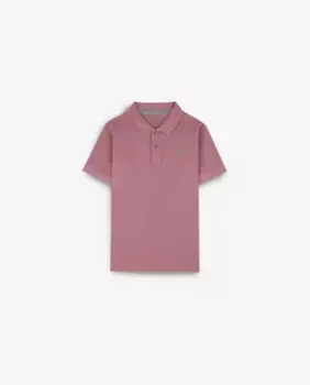 Хлопковая рубашка-поло стандартного кроя для мальчика с короткими рукавами Scalpers, бордовый