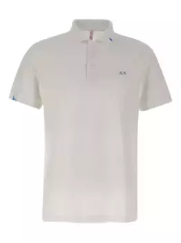 Хлопковая рубашка-поло Sun68, нейтральный