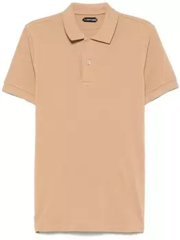 Хлопковая рубашка-поло TOM FORD, нейтральный
