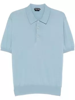 Хлопковая рубашка-поло TOM FORD, синий