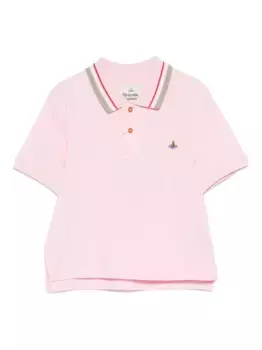 Хлопковая рубашка-поло Vivienne Westwood, розовый