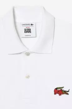 Хлопковая рубашка-поло x Netflix Lacoste, белый