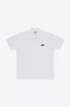 Хлопковая рубашка-поло x Netflix Lacoste, белый