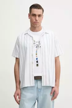 Хлопковая рубашка PS Paul Smith, белый