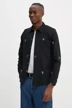 Хлопковая рубашка PS Paul Smith, черный