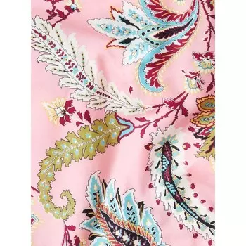 Хлопковая рубашка с цветочным принтом пейсли Etro, розовый