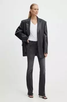 Хлопковая рубашка с длинным рукавом Armani Exchange, белый