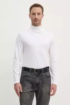 Хлопковая рубашка с длинным рукавом Calvin Klein, белый