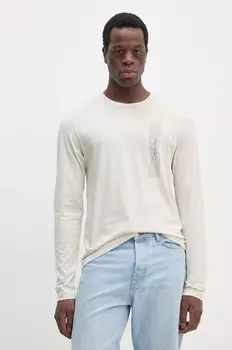 Хлопковая рубашка с длинным рукавом Calvin Klein, зеленый