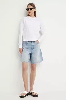 Хлопковая рубашка с длинным рукавом G-Star Raw, белый