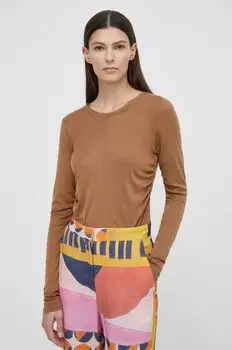 Хлопковая рубашка с длинным рукавом G-Star Raw, коричневый