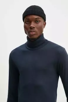 Хлопковая рубашка с длинным рукавом Marc O'Polo, темно-синий