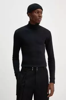 Хлопковая рубашка с длинным рукавом Marc O'Polo, черный