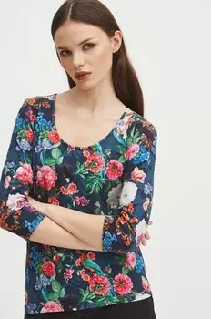 Хлопковая рубашка с длинным рукавом Medicine, бирюзовый