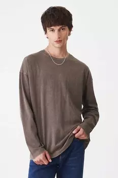 Хлопковая рубашка с длинным рукавом Medicine, коричневый