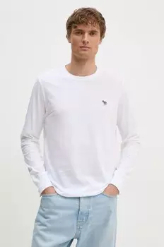 Хлопковая рубашка с длинным рукавом PS Paul Smith, белый