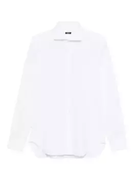 Хлопковая рубашка с длинными рукавами Barba, белый