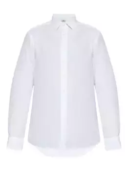 Хлопковая рубашка с длинными рукавами ETRO, белый