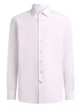 Хлопковая рубашка с длинными рукавами ETRO, розовый