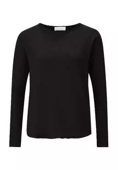 Хлопковая рубашка с длинными рукавами Rich&Royal, черный