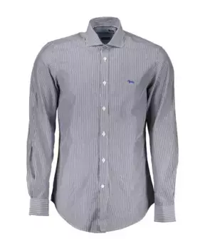 Хлопковая рубашка с французским воротником Harmont & Blaine, мультиколор