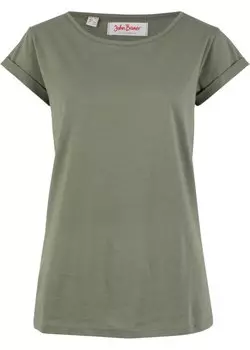 Хлопковая рубашка с коротким рукавом John Baner Jeanswear, зеленый