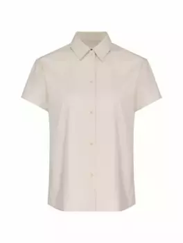 Хлопковая рубашка с короткими рукавами A.P.C., бежевый